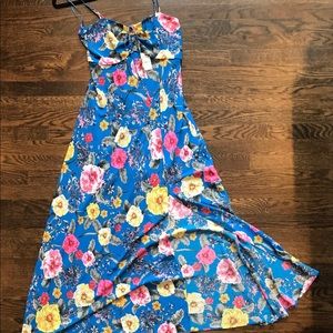 Express floral maxi dress
